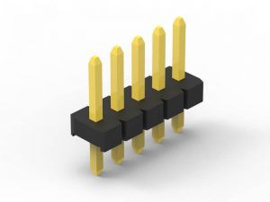 1.27mm pin header verticle dip single row