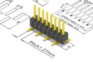 1.27mm pitch pin header